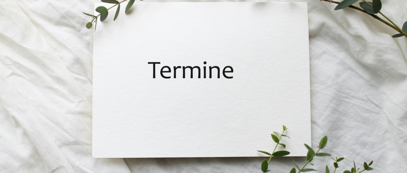 Bild mit Zettel "Termine".